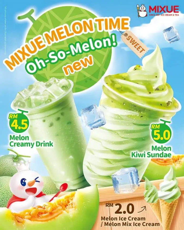 Mixue Malaysia 1 Mixue menu malaysia melon treats